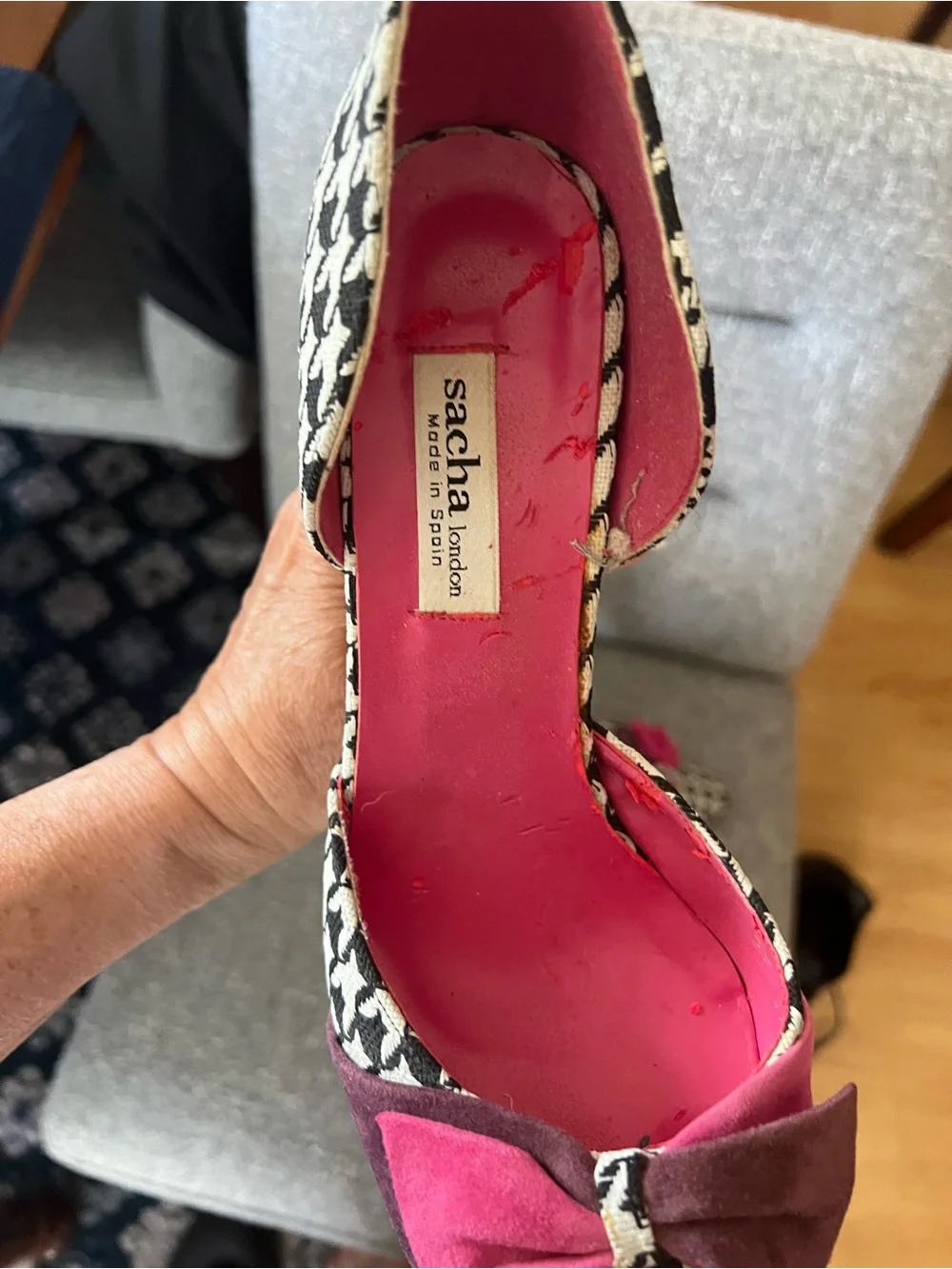Sacha London Houndstooth Pumps